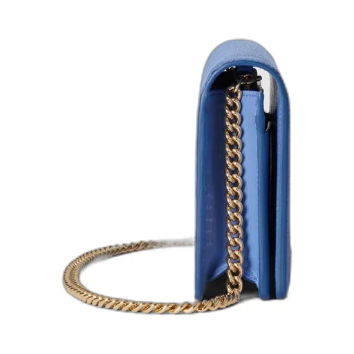 Chain wallet with Gucci script