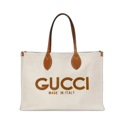Tote bag with Gucci print