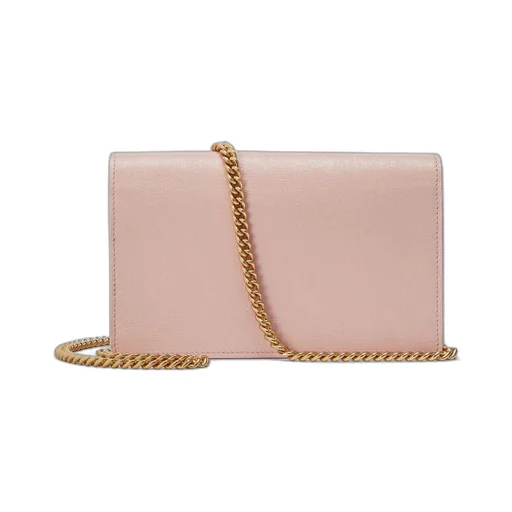 Chain wallet with Gucci script