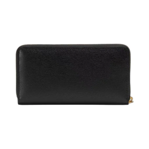Zip around wallet with Gucci script