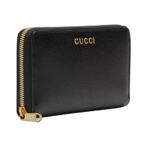 Zip around wallet with Gucci script