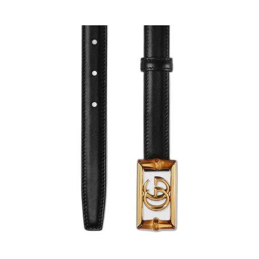 Belt with Double G buckle and bamboo