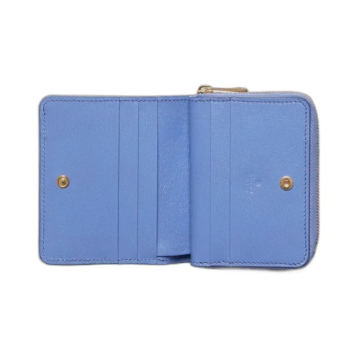 Mini wallet with Gucci script