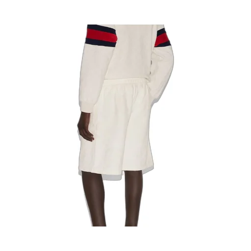 GG flocked print cotton shorts
