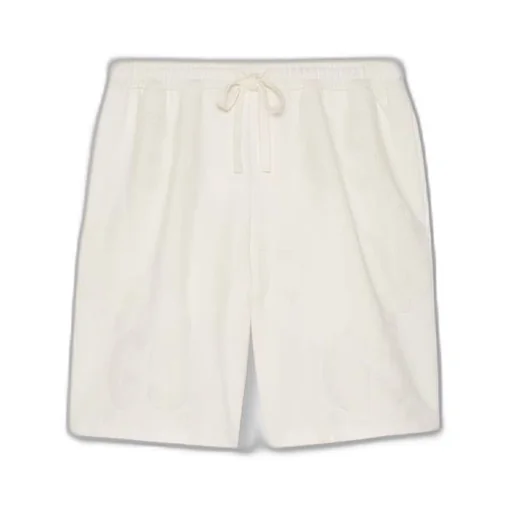 GG flocked print cotton shorts