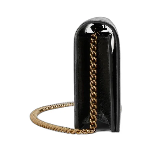 Chain wallet with Gucci script