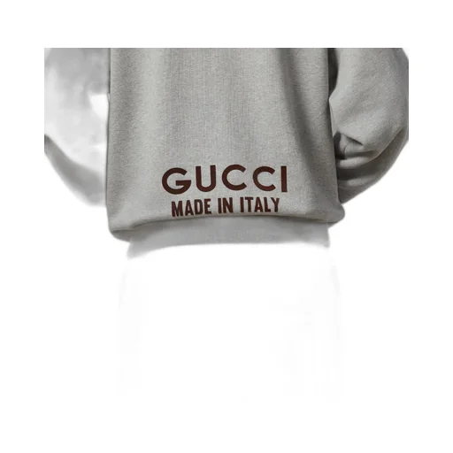 Cotton hooded sweatshirt with print