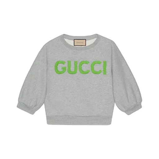 Cotton jersey cropped sweatshirt