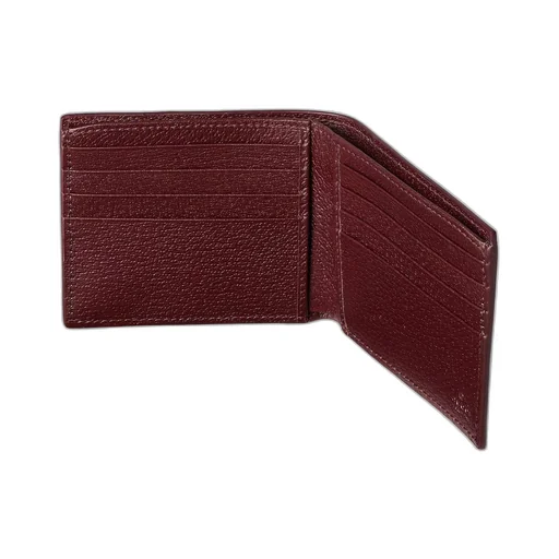 GG wallet with bordeaux interior