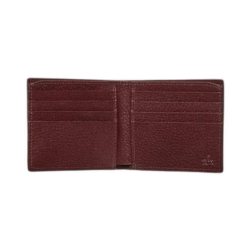 GG wallet with bordeaux interior