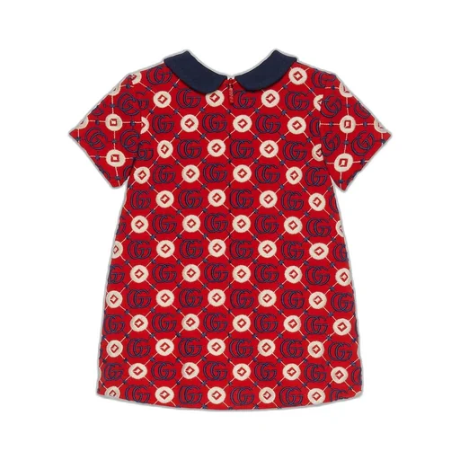Baby embroidered jersey viscose dress