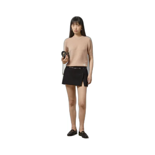 Fine cashmere top with Interlocking G