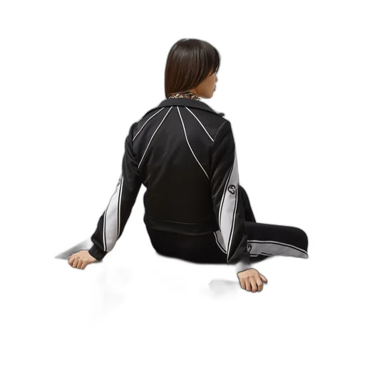 Cotton jersey zip jacket
