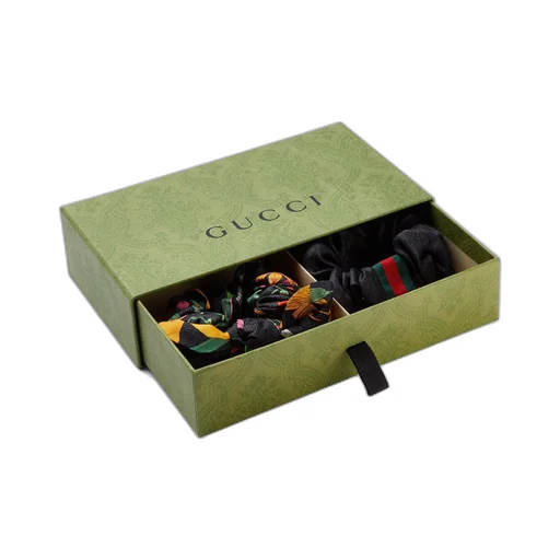 Silk GG scrunchie set