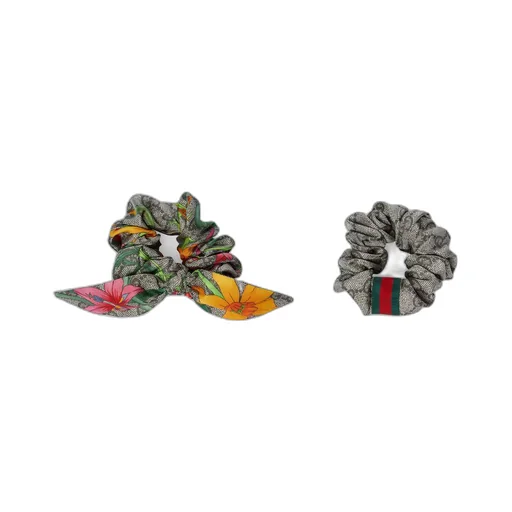 Silk GG scrunchie set