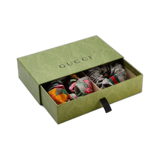 Silk GG scrunchie set