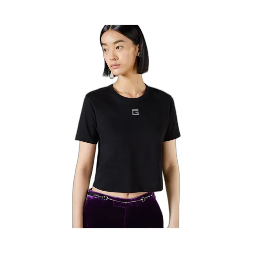 Cotton jersey T-shirt with crystal