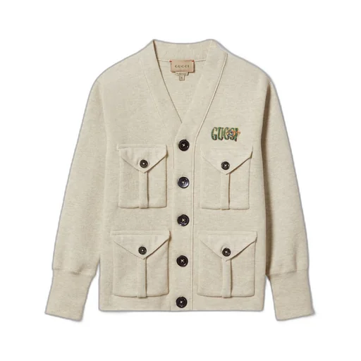 Children's knit cotton cardigan
