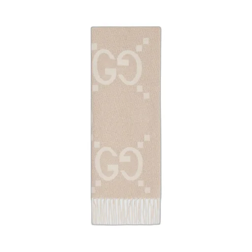 GG cashmere lamé jacquard scarf
