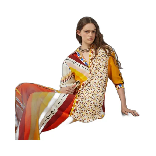 Heritage patchwork print flannel shirt