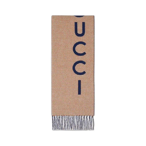 Wool cashmere Gucci scarf