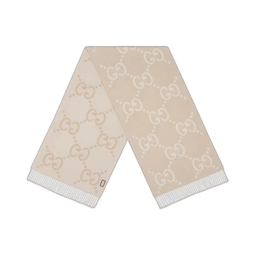 GG cashmere lamé jacquard scarf