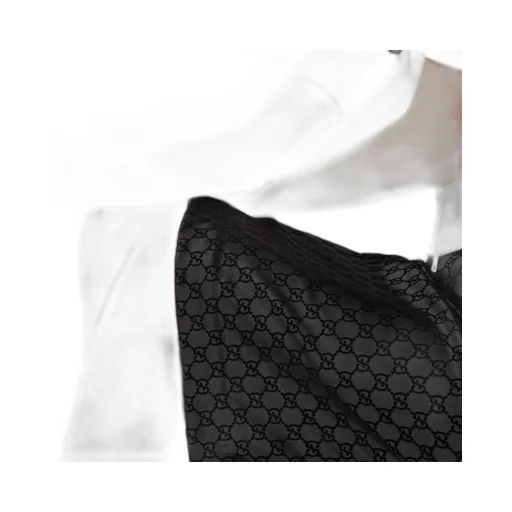 GG print silk duchesse skirt