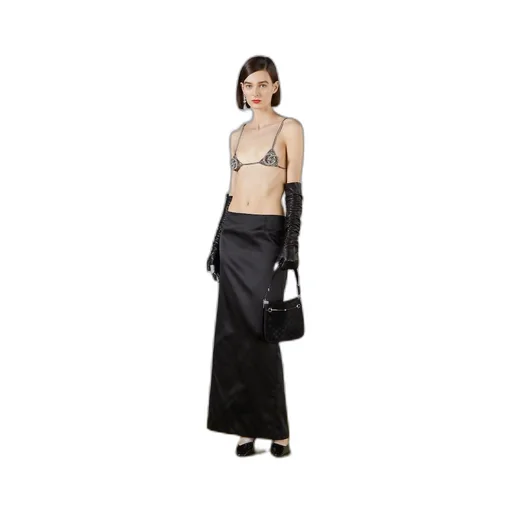Silk skirt with Interlocking G