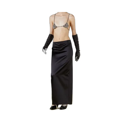 Silk skirt with Interlocking G