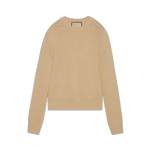Wool jumper with Gucci embroidery