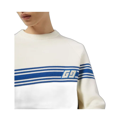 Knit wool jumper with Square GG