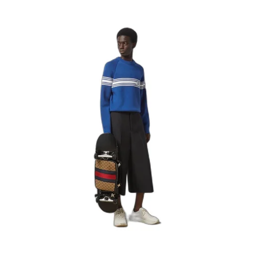 Knit wool jumper with Square GG