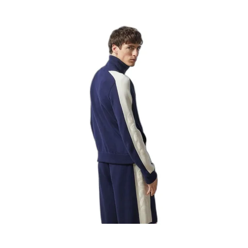 Cotton knit zip bomber jacket