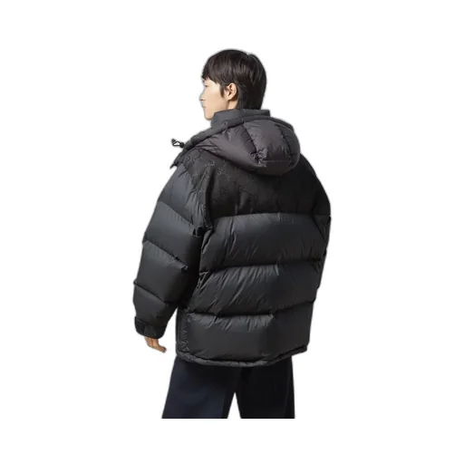 Nylon down jacket with GG inserts