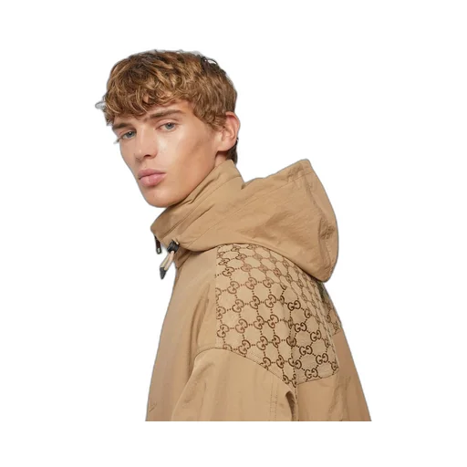 Ripstop nylon jacket with GG