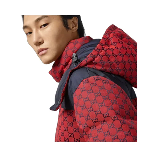 GG canvas down jacket