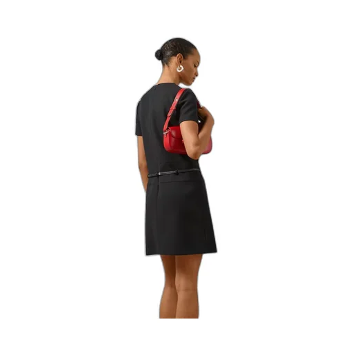 Cady crêpe wool silk dress