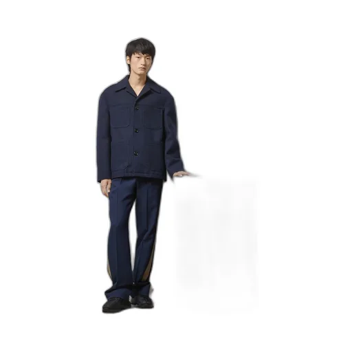 Fluid drill trousers with side stripes