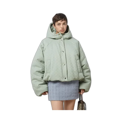 GG canvas hooded bomber jacket