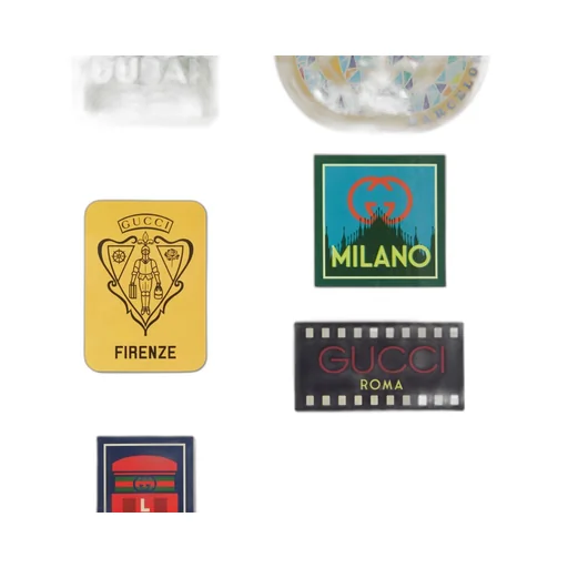 Gucci Cities luggage stickers