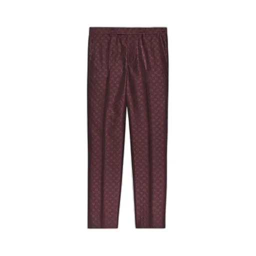 Horsebit wool silk trousers