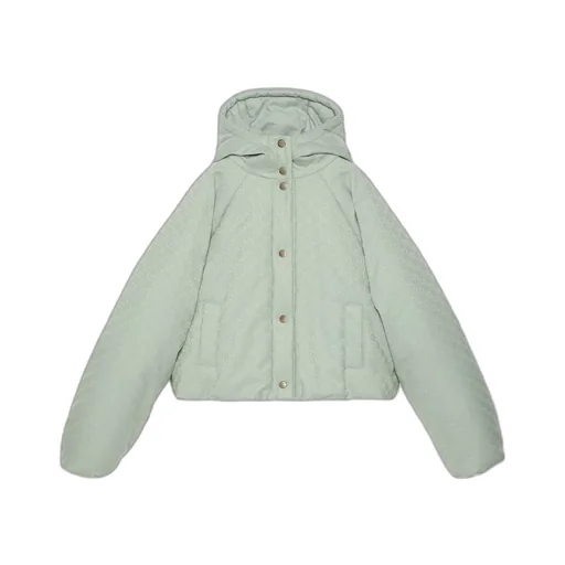GG canvas hooded bomber jacket