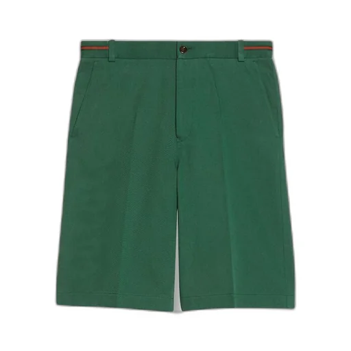Cotton shorts with Web detail