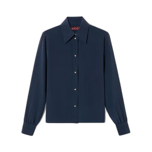 Silk crêpe de chine shirt