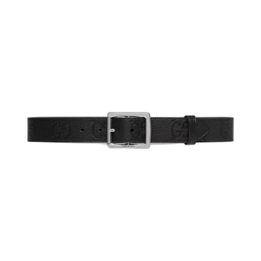 GG rubber-effect leather belt