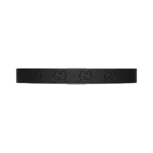 GG rubber-effect leather belt