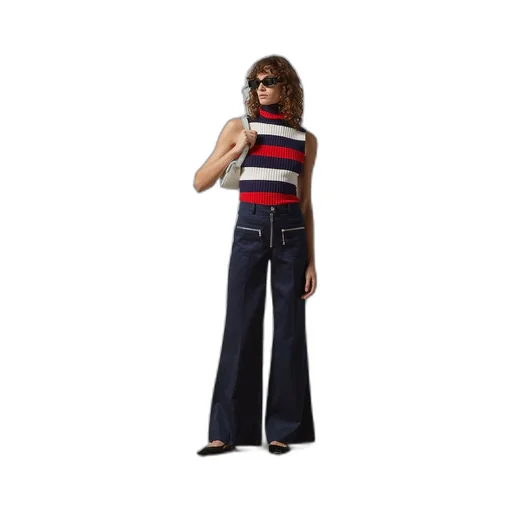 Cotton gabardine trousers