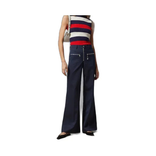 Cotton gabardine trousers