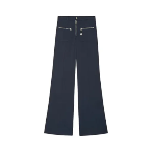 Cotton gabardine trousers