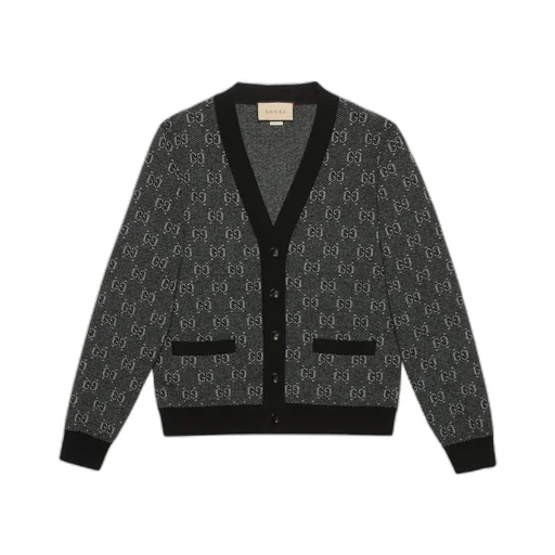 GG wool jacquard cardigan